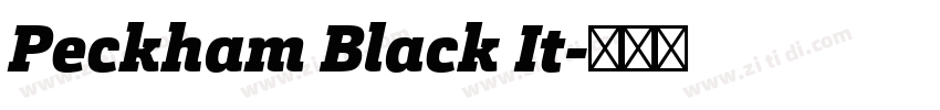 Peckham Black It字体转换
